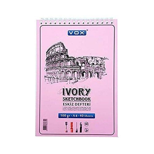 Vox Eskiz Çizim Defteri A4 Krem 100 gr 40 Sayfa