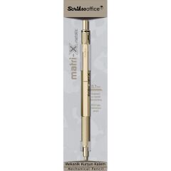 Scrikss Matri X Mekanik Kurşun Kalem 0.7mm Metalik Altın