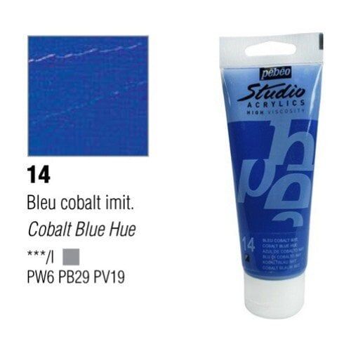 Pebeo Studio Akrilik Boya 100ml - 14 Cobalt Blue Hue