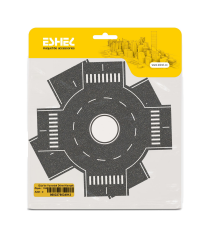 Eshel Maket Düz Ve Yuvarlak Dönel Kavşak 2'li Set 1/50