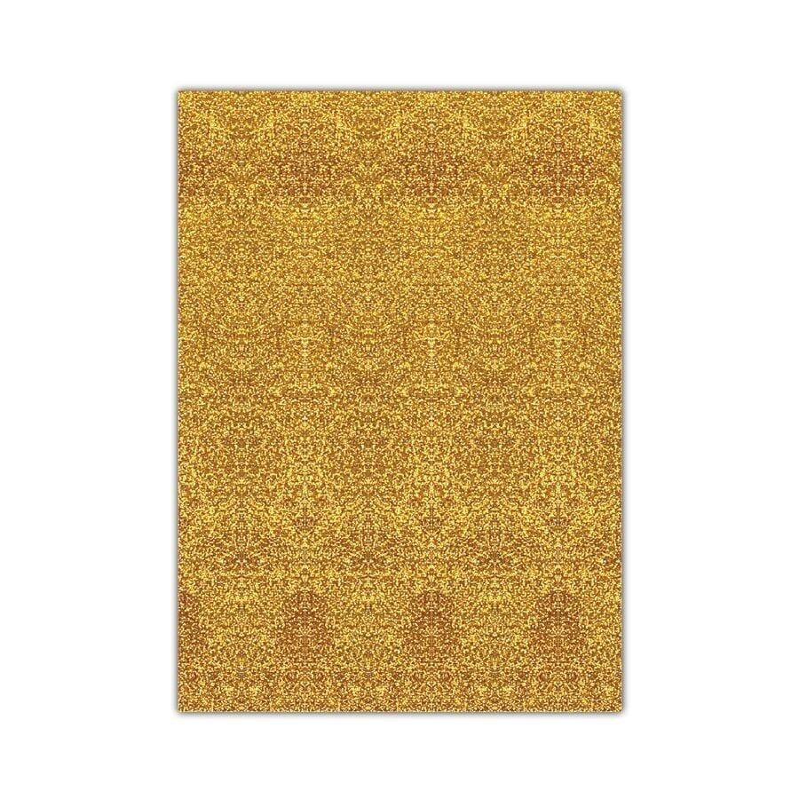 Simli Yapışkanlı Eva 50x70 cm Gold