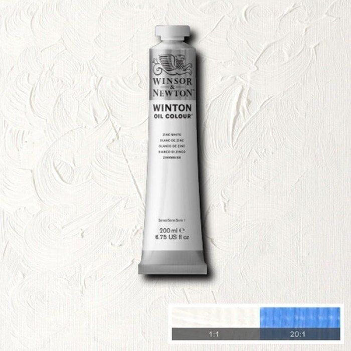 Winsor & Newton Winton 200 ml Yağlı Boya No:45 Zinc White