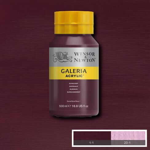 Winsor Newton Galeria Akrilik Boya 500ml 075 Burgundy