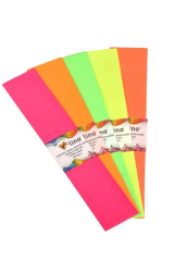 Lino Fosforlu Krapon Kağıdı 5 Renk 50x100 Karışık Poşet