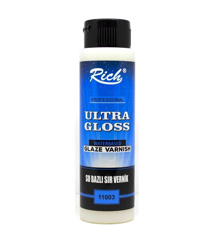 Rich ULTRA HIGH Gloss PARLAK Su Bazlı SIR Vernik Ekonomik 500cc