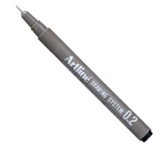 Artline Drawing System Teknik Çizim Kalemi Siyah 0.2
