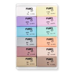 Staedtler Fimo Pastel Modelleme Polimer Kil Seti 12 Renk