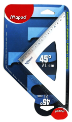 Maped 21cm/45° Alüminyum Gönye