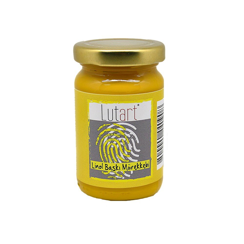 Lutart Linol Baskı Mürekkebi Sarı 100 ml