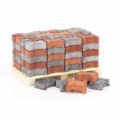 Eshel Kilit Parke Gri-Kırmızı 1/24 500'lü (Harcı Dahil)