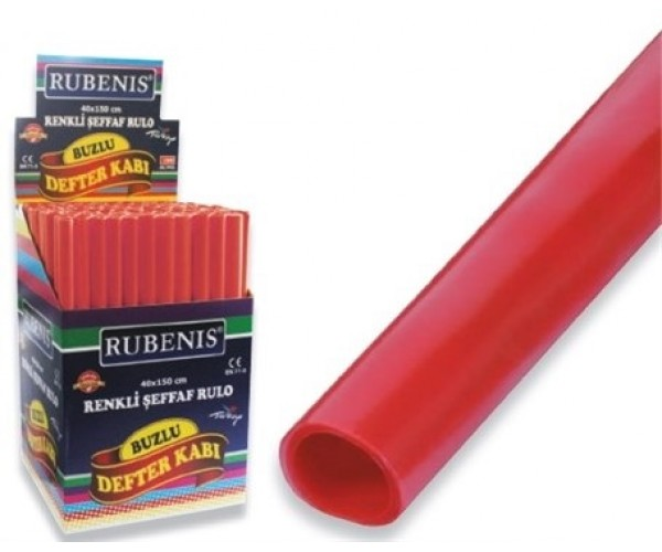 Rubenis Şeffaf Kırmızı Kap (1 Adet)