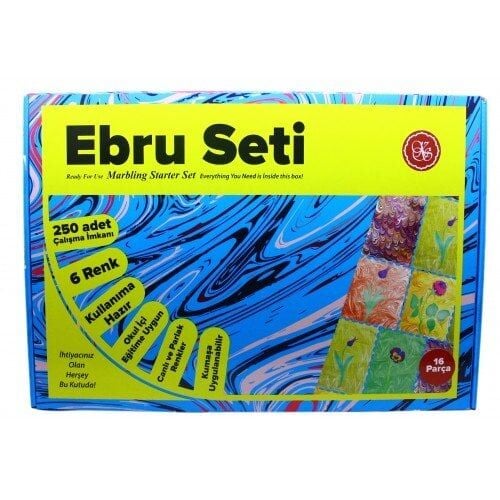 Koza Sanat Hazır Ebru Seti 6 Renk