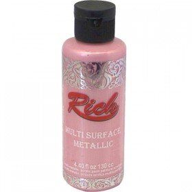 Rich Multi Surface (Multisurface) Metalik Boya 6536 - Bebek Pembe 130 cc