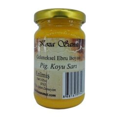 Koza Ebru Boyası Ezilmiş Pigment Koyu Sarı 105 cc