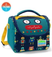 Coral High Kids Lacivert Çivit Robot Desenli Thermo Beslenme Çantası 11810