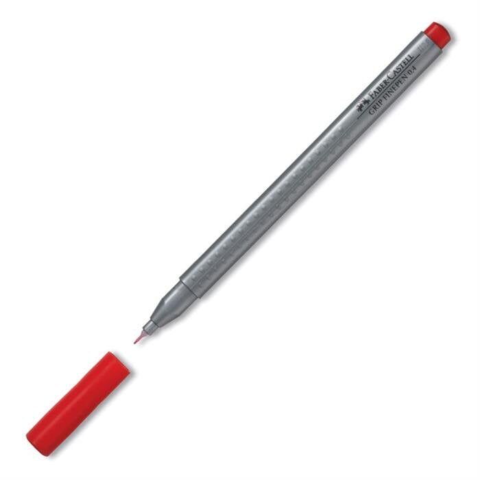 Faber Castell Grip Fineliner Kalem 0,4mm Lal Kırmızı