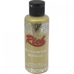 Rich Multi Surface (Multisurface) Metalik Boya 6512 - Soft Altın 130 cc