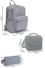 Coral High Kids Nefti Kamuflaj Desenli 3’lü Okul Çanta Seti SET0123631