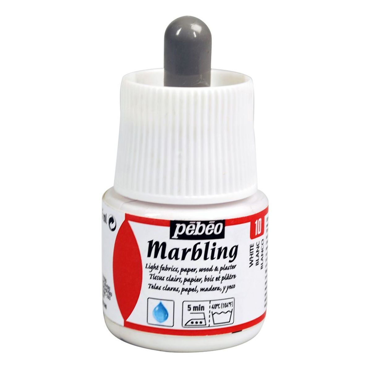 Pebeo Marbling Ebru Boyası 10 White 45 ml