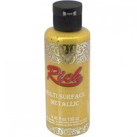 Rich Multi Surface (Multisurface) Metalik Boya 6504 - Altın 130 cc