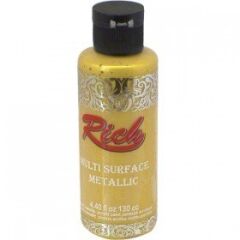 Rich Multi Surface (Multisurface) Metalik Boya 6504 - Altın 130 cc