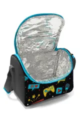 Coral High Kids Siyah Mavi Gamer Desenli 3’lü Okul Çanta Seti SET0123659