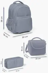 Coral High Kids Siyah Mavi Gamer Desenli 3’lü Okul Çanta Seti SET0123659