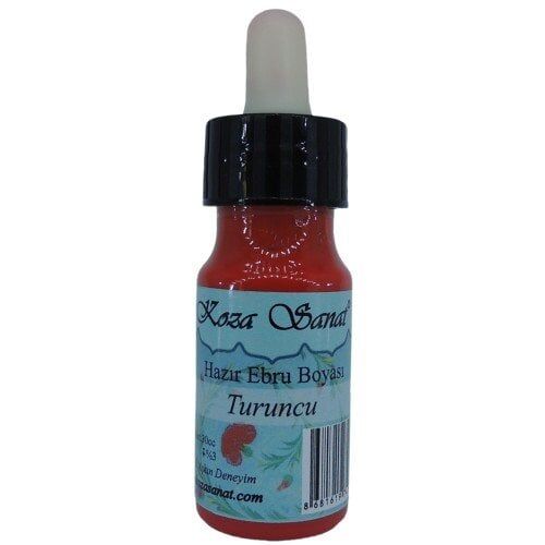 Koza Hazır Ebru Boyası Damlalıklı Turuncu 30 ml