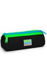 Coral High Kids Siyah Üç Bölmeli Kalem Çantası 22017