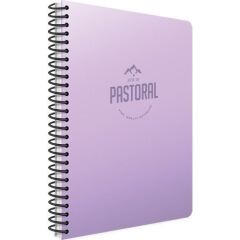 Gıpta Pastoral Spiralli PP Kapak A4 120 Yaprak Kareli Okul Defteri