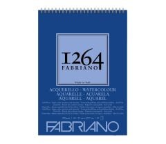 Fabriano 1264 Watercolour Suluboya Defteri 300 gr A4 30 yp Üstten Spiralli