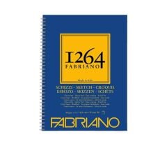 Fabriano 1264 Sketch Paper Eskiz Defteri 90 gr A5 60 yp Yandan Spiralli