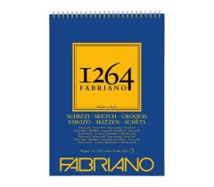 Fabriano 1264 Sketch Paper Eskiz Defteri 90 gr A5 60 yp Üstten Spiralli