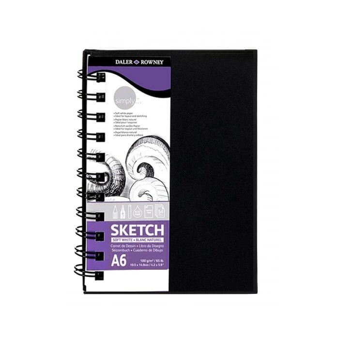 Daler Rowney Simply Soft Spiralli Sketch Defter A6 100gr 54 Yaprak