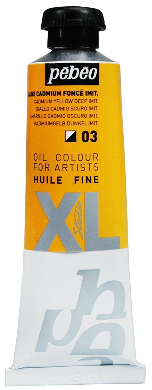 Pebeo Huile Fine XL 37ml. Yağlı Boya 03 Cadmium Yellow Deep Imit.