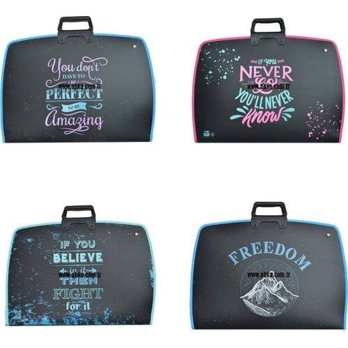 ABKA ART COLLEGE PROJE ÇANTA 38*55CM DESENLİ