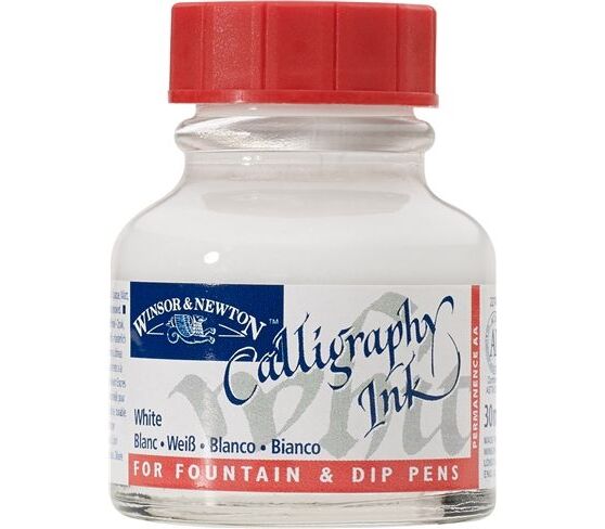 Winsor & Newton Kaligrafi Mürekkebi 30 ml. 702 White