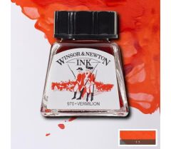 Winsor & Newton Drawing Ink Çizim ve Çini Mürekkebi 14 ml 680 Vermilion
