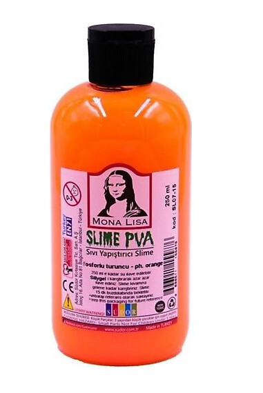 Mona Lisa Slime Jeli 250ml Fosforlu Turuncu