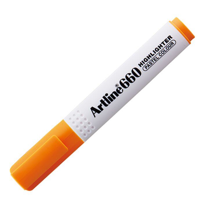 Artline 660 Fosforlu Kalem Kesik Uç:1,0-4,0mm Pastel Turuncu