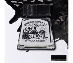 Winsor & Newton Drawing Ink Çizim ve Çini Mürekkebi 14 ml 030 Indıan Black