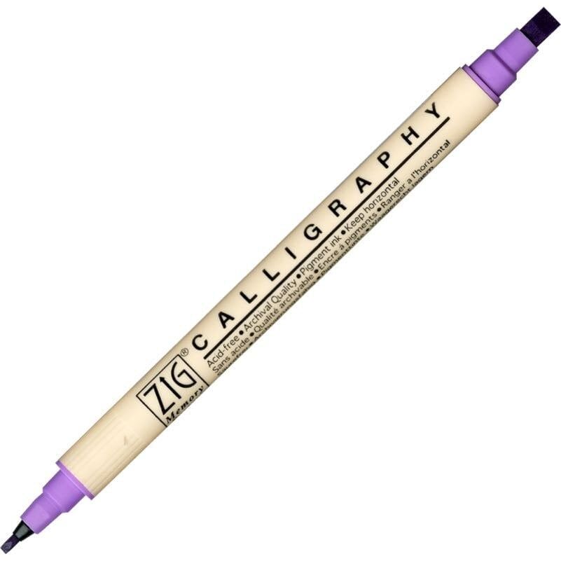 Zig Calligraphy Çift Uçlu Kaligrafi Kalemi 2 mm + 5 mm 081-Hyacinth