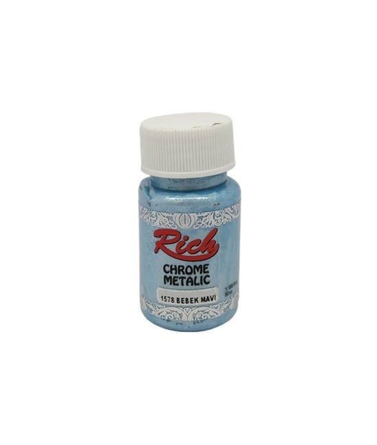 Rich Chrome Metalik Boya 1578-Bebek Mavi 50 cc