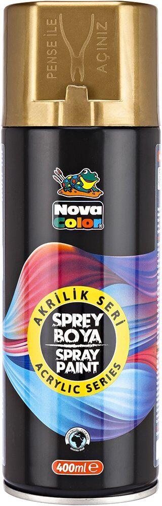 Nova Color Akrilik Sprey Boya 400ml ALTIN