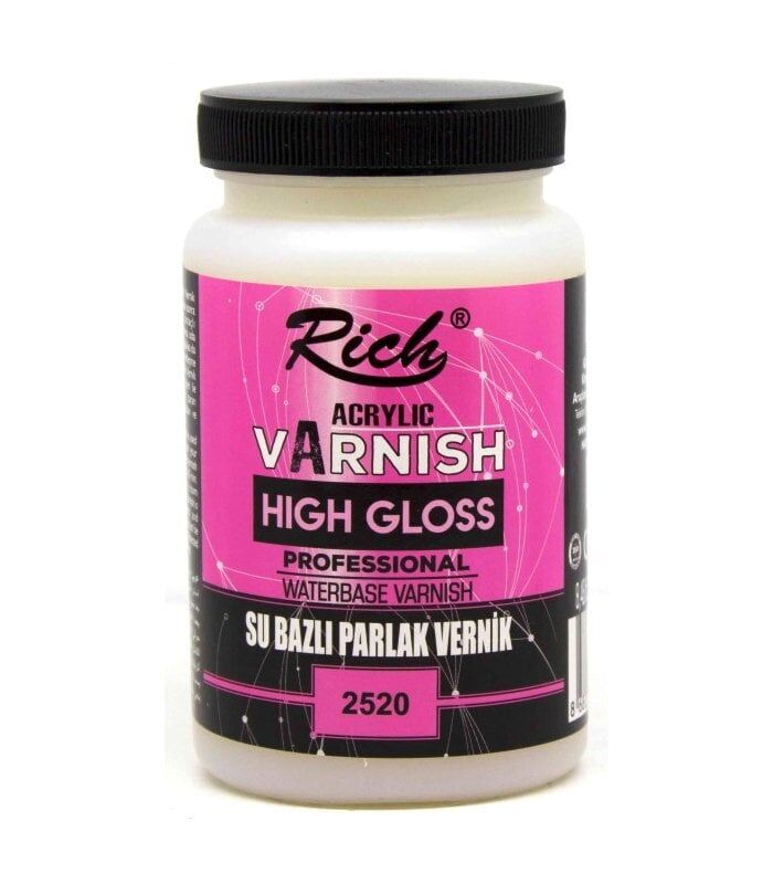 RİCH SU BAZLI HİGH GLOSS PARLAK VERNİK 250CC