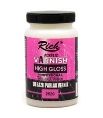 RİCH SU BAZLI HİGH GLOSS PARLAK VERNİK 250CC