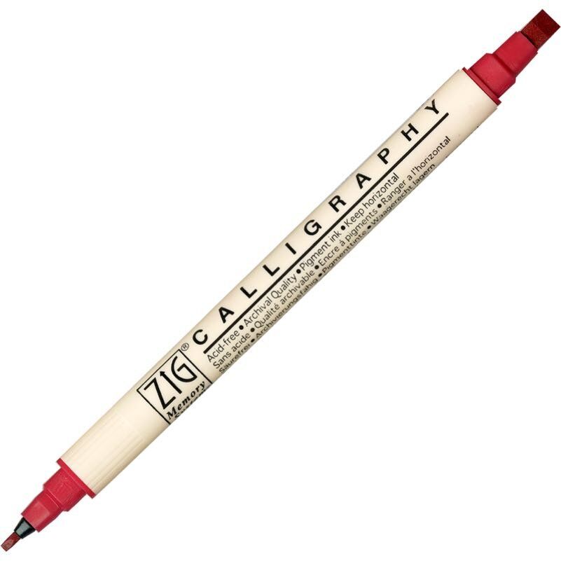 Zig Calligraphy Çift Uçlu Kaligrafi Kalemi 2 mm + 5 mm 024-Rose