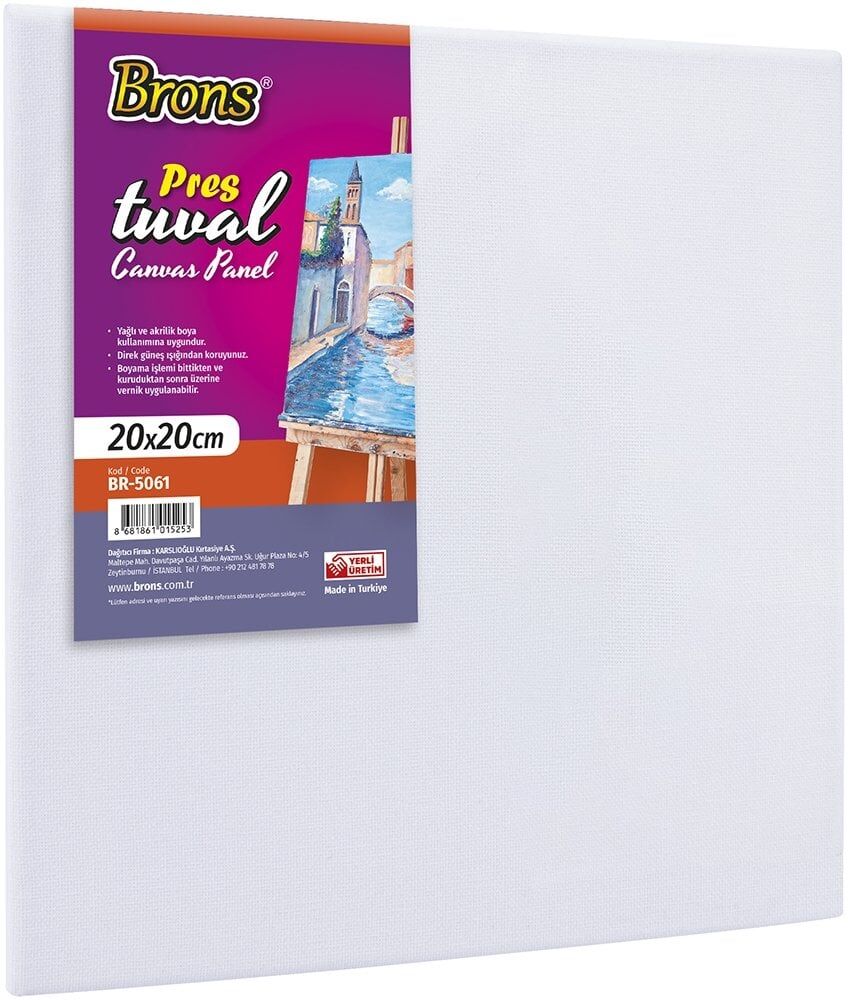 Brons Press Tuval %100 Pamuk 280gr 20x20cm