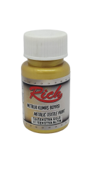 RİCH METALİK KUMAŞ BOYASI 50 CC. 3112 EKSTRA ALTIN