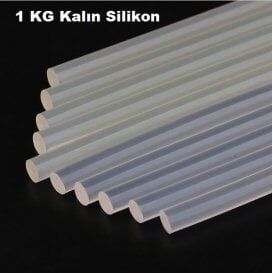 Çubuk Silikon Kalın Şeffaf 30 cm 1kg